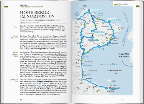 Buchcover und Innenansicht für das Buch: Baedeker Reiseführer Korfu