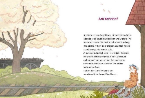 Buchcover und Innenansicht für das Buch: Penguin JUNIOR - Einfach selbst lesen: Kinderbuchklassiker - Anne auf Green Gables