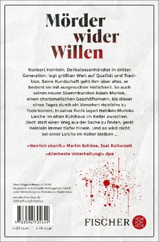 Buchcover und Innenansicht für das Buch: Der nette Herr Heinlein und die Leichen im Keller