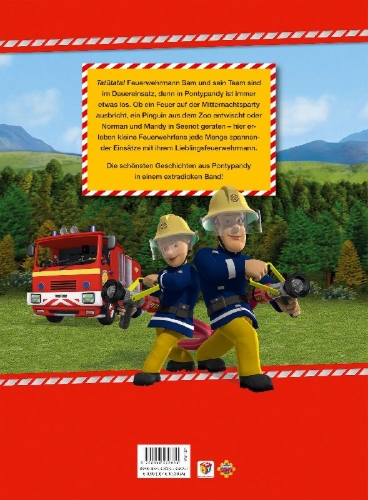 Buchcover und Innenansicht für das Buch: Feuerwehrmann Sam: Best of Feuerwehrmann Sam: Die schönsten Geschichten aus Pontypandy