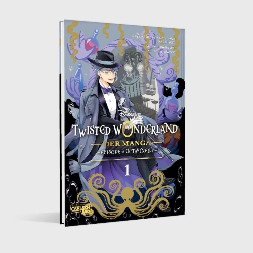 Buchcover und Innenansicht für das Buch: Twisted Wonderland: The Comic - Episode of Octavinelle