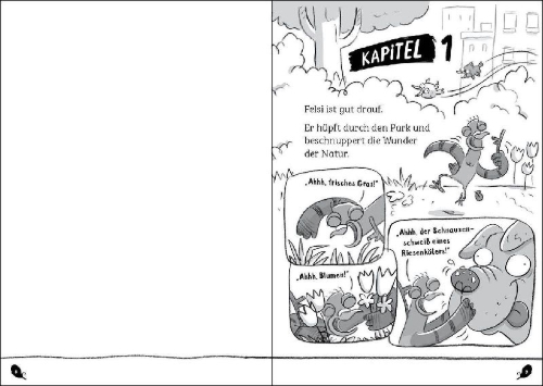 Buchcover und Innenansicht für das Buch: Real Pigeons Flex Feathers