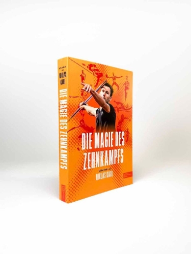 Buchcover und Innenansicht für das Buch: Die Magie des Zehnkampfs
