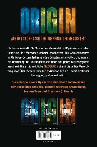 Buchcover und Innenansicht für das Buch: Origin - Die Erlösung