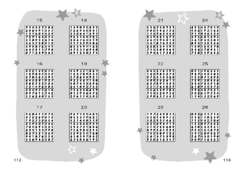 Buchcover und Innenansicht für das Buch: Puzzle Arcade: Sudoku for Kids