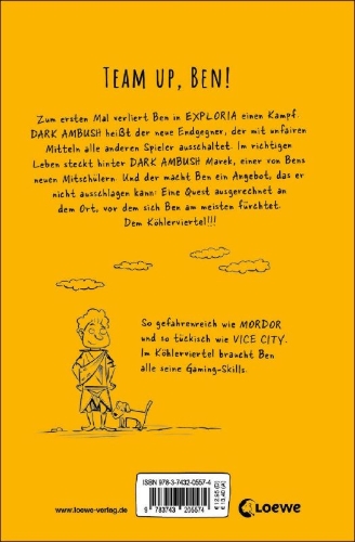 Buchcover und Innenansicht für das Buch: Bens legendäre Skills (Band 2) - Nächstes Level: Reality Check