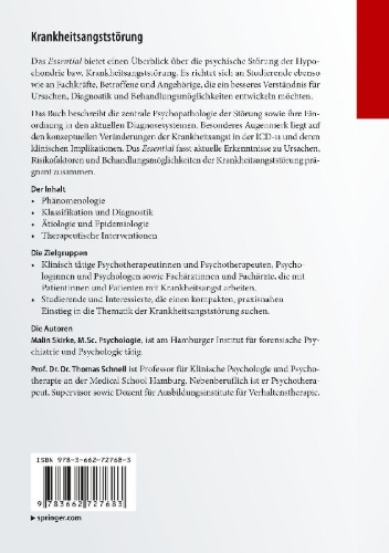 Buchcover und Innenansicht für das Buch: Krankheitsangststörung