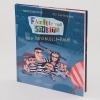 Buchcover und Innenansicht für das Buch: Familjen Knyckertz och födelsedagskuppen