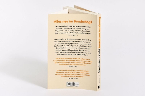 Buchcover und Innenansicht für das Buch: Brand New Bundestag