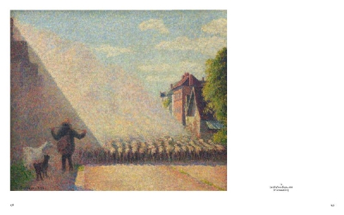 Buchcover und Innenansicht für das Buch: Mit offenem Blick. Der Impressionist Pissarro