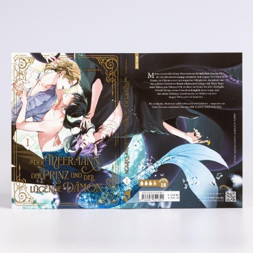 Buchcover und Innenansicht für das Buch: Ningyo to ouji to usotsuki akuma