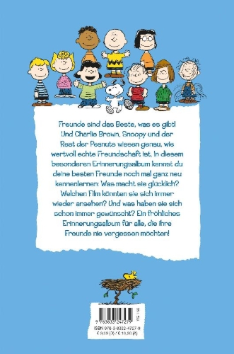 Buchcover und Innenansicht für das Buch: Peanuts: Meine Freunde