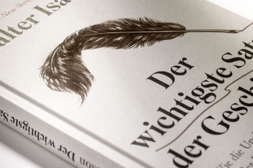 Buchcover und Innenansicht für das Buch: Der wichtigste Satz der Geschichte
