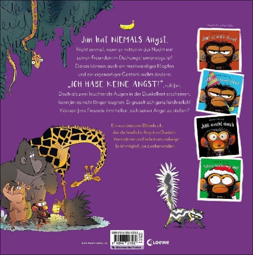 Buchcover und Innenansicht für das Buch: Grumpy Monkey - Don't be Scared