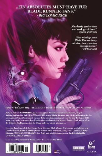Buchcover und Innenansicht für das Buch: Blade Runner 2019 #1-4.