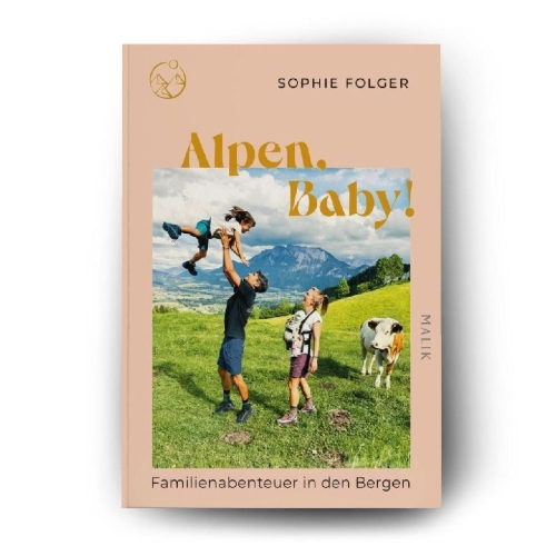 Buchcover und Innenansicht für das Buch: Alpen, Baby!