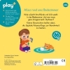 Buchcover und Innenansicht für das Buch: Play+ Mein erstes Schiebebuch Baden, waschen, Zähne putzen - ab 18 Monate