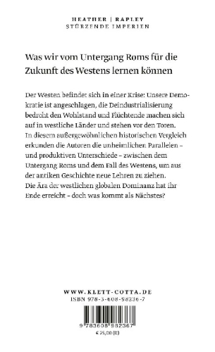 Buchcover und Innenansicht für das Buch: Why Empires Fall. Rome, America and the Future of the West