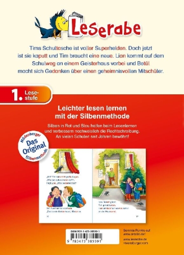 Buchcover und Innenansicht für das Buch: Ein Schultag voller Abenteuer - Leserabe 1. Klasse - Erstlesebuch für Kinder ab 6 Jahren