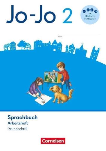 Buchcover und Innenansicht für das Buch: Jo-Jo Sprachbuch 2. Schuljahr - Allgemeine Ausgabe 2024 - Arbeitsheft in Grundschrift