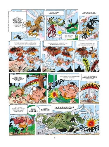 Buchcover und Innenansicht für das Buch: Mortadelo y Filemon: En la luna!