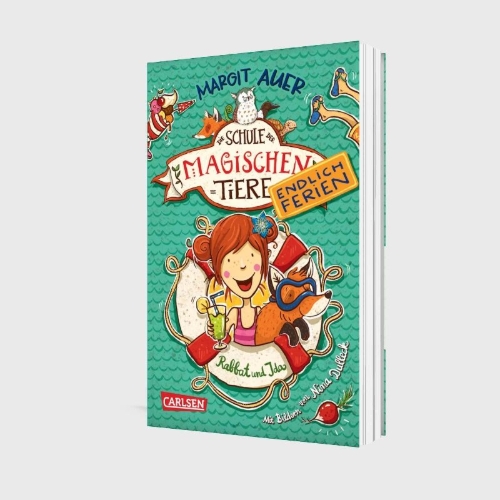 Buchcover und Innenansicht für das Buch: Die Schule der magischen Tiere. Endlich Ferien 1: Rabbat und Ida