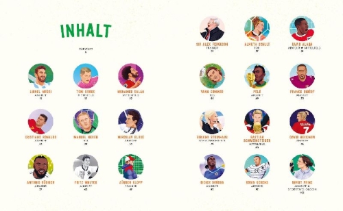 Buchcover und Innenansicht für das Buch: Fußball-Stars