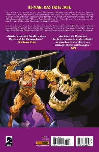 Buchcover und Innenansicht für das Buch: Masters of the Universe: Forge of Destiny 1-4