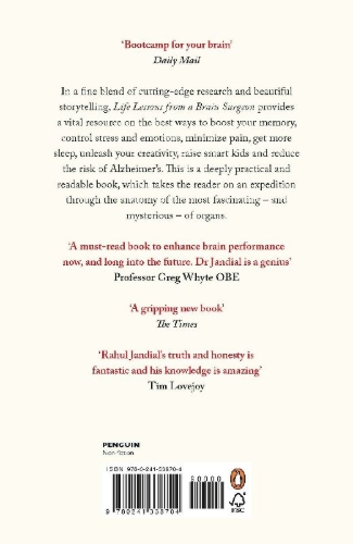 Buchcover und Innenansicht für das Buch: Life Lessons from a Brain Surgeon