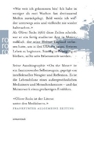 Buchcover und Innenansicht für das Buch: On the Move. A Life