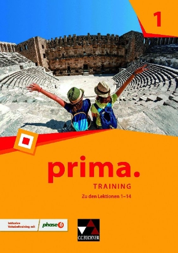 Buchcover und Innenansicht für das Buch: prima. Training mit Lernsoftware 1