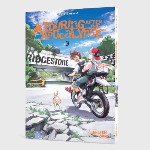 Buchcover und Innenansicht für das Buch: Shuumatsu Touring