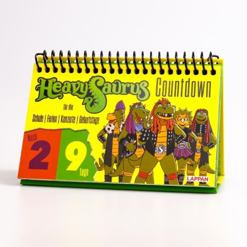 Buchcover und Innenansicht für das Buch: HeavySaurus Countdown