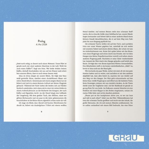 Buchcover und Innenansicht für das Buch: Du kamst still