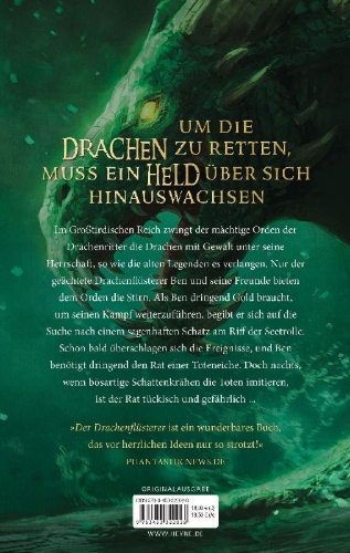 Buchcover und Innenansicht für das Buch: Der Drachenflüsterer - Das Lied der Toteneiche