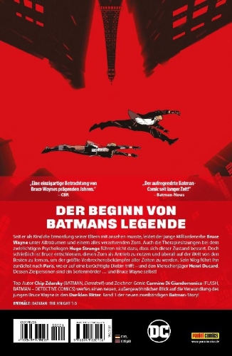 Buchcover und Innenansicht für das Buch: Batman: The Knight #1-#5