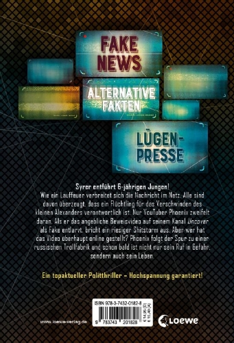 Buchcover und Innenansicht für das Buch: Uncover - Die Trollfabrik