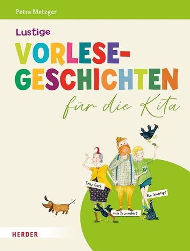 Buchcover und Innenansicht für das Buch: Lustige Vorlesegeschichten für die Kita