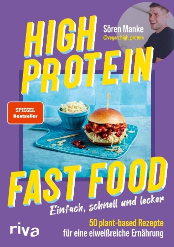 Buchcover und Innenansicht für das Buch: High Protein Fast Food