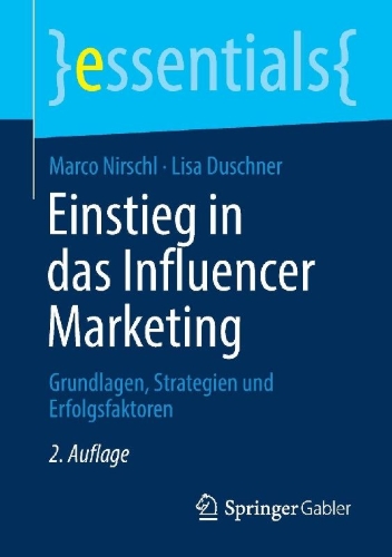 Buchcover und Innenansicht für das Buch: Einstieg in das Influencer Marketing