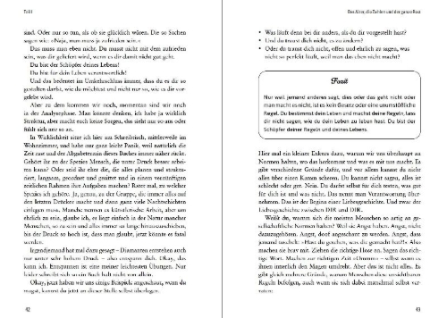 Buchcover und Innenansicht für das Buch: Scheiß auf Yoga!