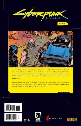 Buchcover und Innenansicht für das Buch: Cyberpunk 2077: XOXO #1-#4