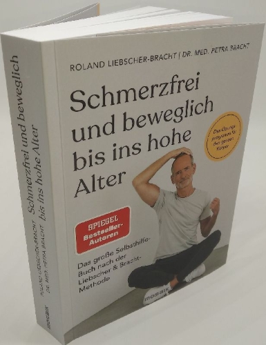Buchcover und Innenansicht für das Buch: Schmerzfrei und beweglich bis ins hohe Alter