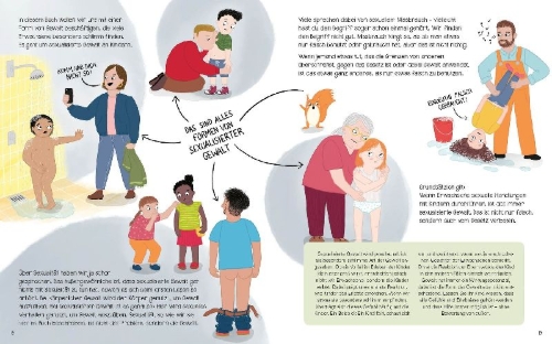 Buchcover und Innenansicht für das Buch: Jetzt mal ehrlich?!: Meine Gefühle, mein Körper, meine Regeln! Ein wirksames Aufklärungsbuch für Kinder zur Prävention von sexuellem Missbrauch