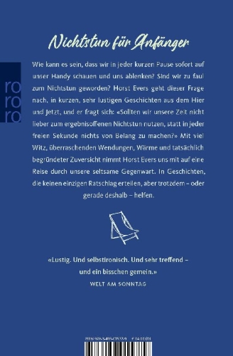 Buchcover und Innenansicht für das Buch: Zu faul zum Nichtstun