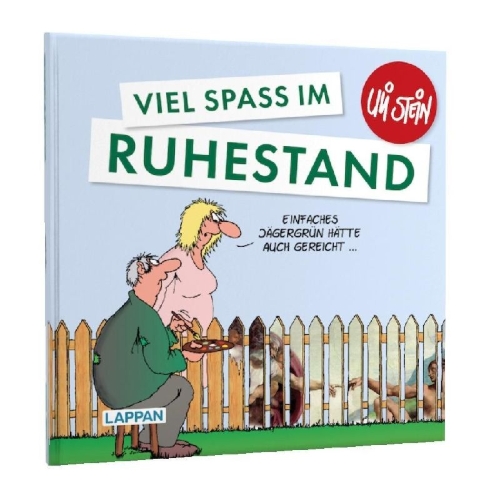Buchcover und Innenansicht für das Buch: Uli Stein: Gute Wünsche!: Viel Spaß im Ruhestand