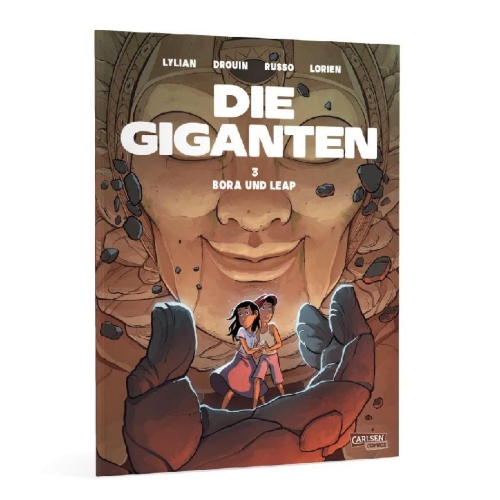 Buchcover und Innenansicht für das Buch: Die Giganten 3: Bora und Leap
