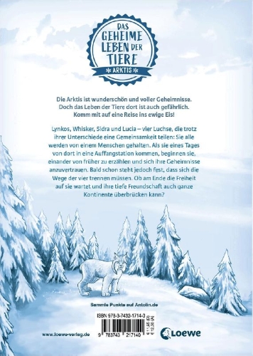 Buchcover und Innenansicht für das Buch: Das geheime Leben der Tiere (Arktis) - Das Geheimnis der Luchse