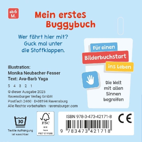 Buchcover und Innenansicht für das Buch: Mein erstes Buggybuch: Guck mal! Erste Fahrzeuge