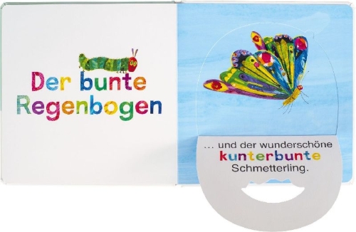 Buchcover und Innenansicht für das Buch: Die kleine Raupe Nimmersatt - Farben